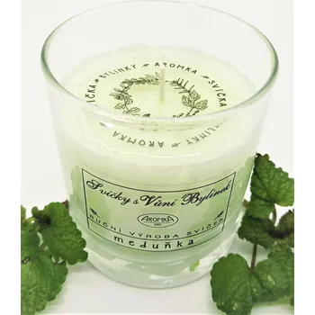 Svíčka Přírodní vonná svíčka - Meduňka
