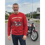 STRIKER Mikina bez kapuce Jawa 250 kývačka Barva: Červená, Velikost: XXL