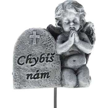 Casa de Engel Polyresinová zápich s andělem a plaketou "Chybíš nám" 12/192