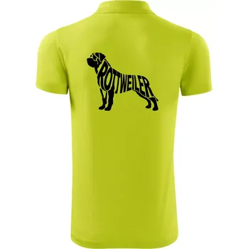 Pánská košile Rotvajler - Polokošile Victory sportovní (dresovina) - 2XL ( Limetková )