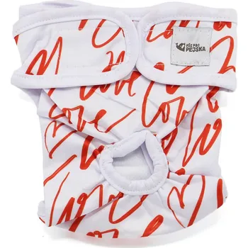 kalhotky pro psa Dusty hárací kalhotky pro psa - vsepropejska.cz Barva: Love, Obvod slabin (cm): 38 - 64
