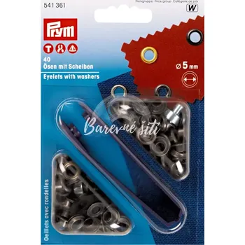 Průchodky Staromosaz Prym 5mm (E) (Průchodky, Šicí potřeby od Prym)