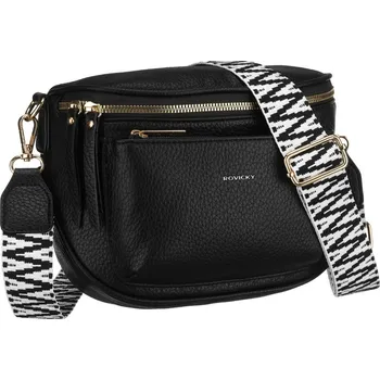 Kabelka ROVICKY dámská taška přes rameno z ekokůže s nastavitelným popruhem Barva: Černá