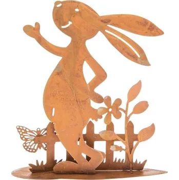 Vánoční dekorace Casa de Engel Kovový zajíc 12/192