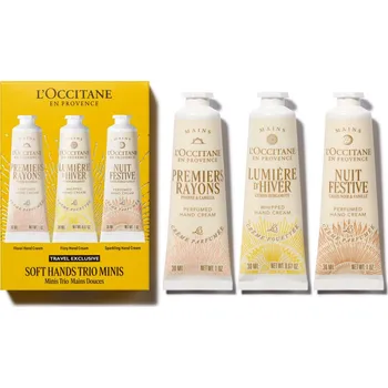 Péče o ruce L'Occitane en Provence Dárková sada Soft Hands Trio Minis + 2 měsíce na vrácení zboží