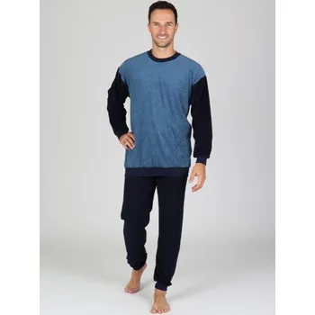 Pánské pyžamo EVONA a.s. Pánské froté pyžamo P 1429 053 Velikost: L