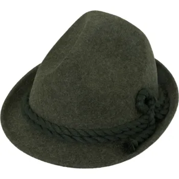 Klobouk Fiebig - Headwear since 1903 Zelený myslivecký klobouk Fiebig se šnůrkou Velikost: 59 cm (L)