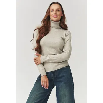 Makadamia Dámský viskózový rolák C11 Barva: Béžová, Velikost: L/XL