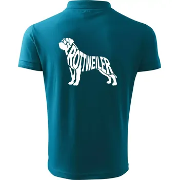 Pánská košile Rotvajler - Polokošile pánská Pique Polo 203 - 2XL ( Tmavý tyrkys )