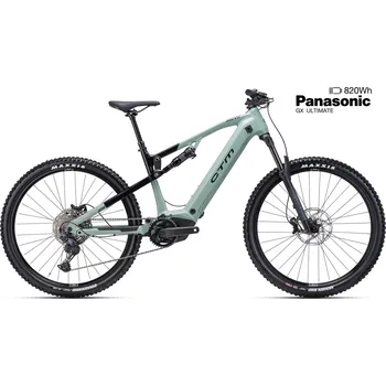 Elektrokolo CTM AREON GX Xpert - čierna / matná šalviová Velikost rámu: XL