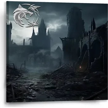 Obraz Sablio Obraz Zaklínač Hrad - 50x50 cm