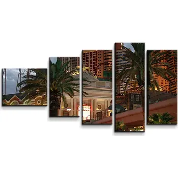 Obraz Sablio Obraz - 5-dílný Las Vegas 4 - 100x60 cm