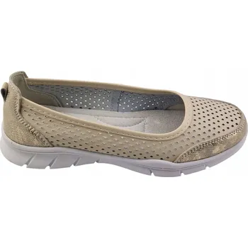 Dámské mokasíny Kožené polobotky VINCEZA 95323 , béžová kůže, vel. 41