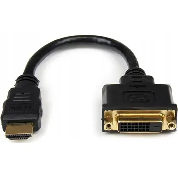 Video kabel StarTech.com HDDVIMF8IN HDMI na DVI-D adaptér - kabel 20 cm - černý