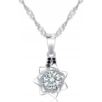 Náhrdelník STŘÍBRNÝ NÁHRDELNÍK ŘETÍZEK DÁMSKÝ SE PŘÍVĚSKEM 925