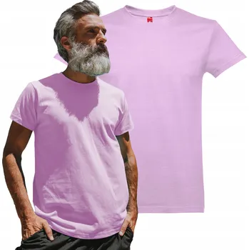 Pánské tričko Pánské tričko bavlna ležérní silnější krátký rukáv fialové XXL