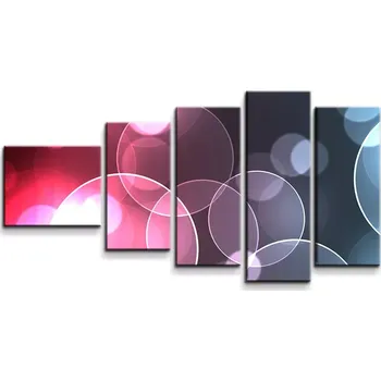 Obraz Sablio Obraz - 5-dílný Bublinová abstrakce - 100x60 cm