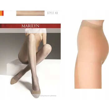 Dámské punčochy Hladké Punčocháče Marilyn punčocháče Marilyn styl 40 polomatné hladké 3-M 40den béžové Daino velikost 3