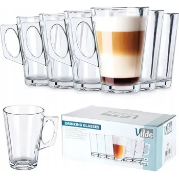 Sklenice Sklenice na kávu a čaj Vilde 255 ml 6 ks