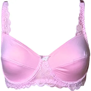 Podprsenka Dámská krajková podprsenka růžová 8011 Velikost: 90B