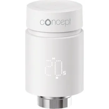 Hlavice pro radiátor Inteligentní termostatická hlavice, bezdrátová, bílá CONCEPT SMART-TRV