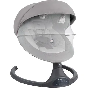 Dětská houpačka KIKKABOO Houpací lehátko elektrické Codie Light Grey