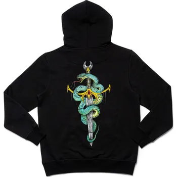 Pánská mikina fallen Pánská mikina venom hoodie black/green (chris cole)