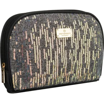 Šperkovnice Peterson kosmetická taštička ze syntetického materiálu Barva: Černá