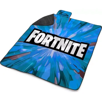 deka Sablio Plážová deka FORTNITE modrá: 200x140 cm