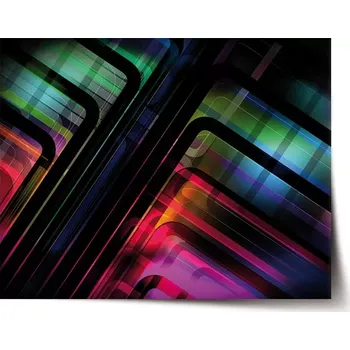 Plakát Sablio Plakát Černé pruhy - 60x40 cm