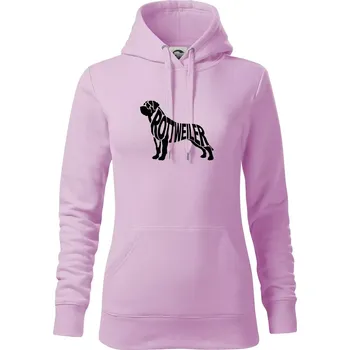 Dámská mikina Rotvajler - Mikina dámská Cape s kapucí - XS ( Orchid )