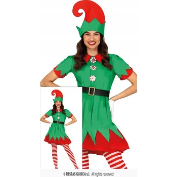 Karnevalový kostým Kostým elfky Elfka zelený 42-44 L Guirca