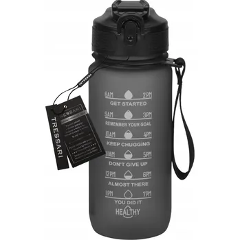 Láhev Motivační láhev 600 ml TRESSARI sportovní lahev na pití TRITAN na vodu, bez BPA