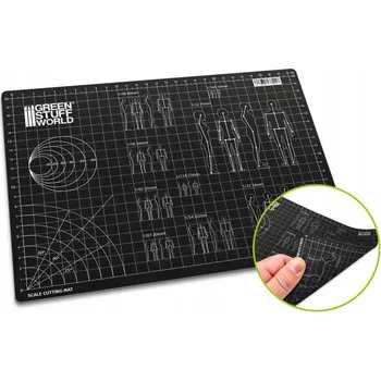 Řezací podložka Řezací podložka Green Stuff s měřítkem - řezací podložka A4