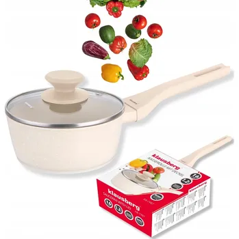 Hrnec Klausberg KB-7987 Rendlík 16cm Krémový Mramorový na Indukci Nepřilnavý