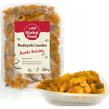 Sušené ovoce Rozinky Golden Jumbo 1 kg Global Food 1000 g