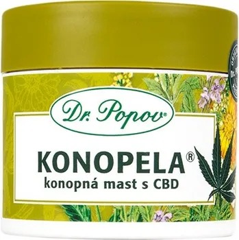 Bylinná léčivá mast Konopná mast Konopela®s CBD, 50 ml Dr. Popov