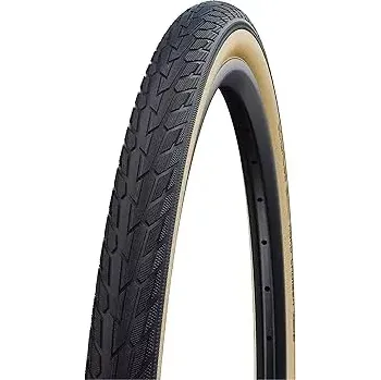 Plášť na kolo Plášť Schwalbe Road Cruiser 37-622, 28x1,4 KevlarGuard zlatožlutý bok neskládací