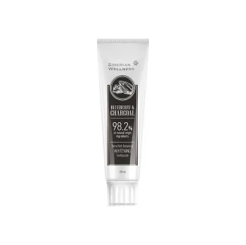 zubní pasta Siberian Wellness. Extra-Rich Botanical Toothpaste Blueberry&Charcoal, 100 ml
