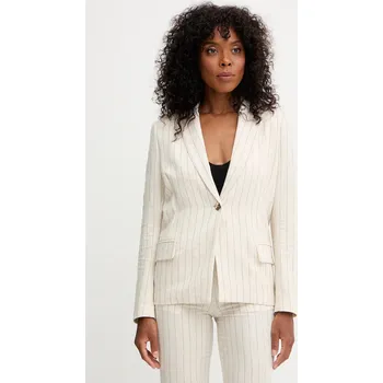 Dámské sako Sako se lnem Morgan VRIZ.F béžová 08X, vel. 38