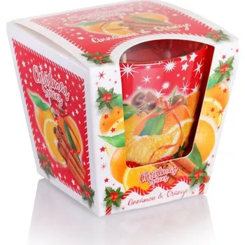 Svíčka Christmas Spices – Vonná svíčka ve skle (Skořice & Pomeranč) 115 g