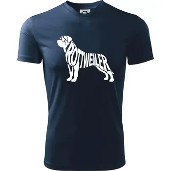 Rotvajler - Dětské triko sportovní (dresovina) - 134 cm/8 let ( Námořní modrá (velmi tmavá - téměř černá) )
