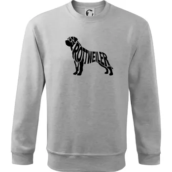 Rotvajler - Mikina Essential dětská - 146 cm/10 let ( Světlešedý Melír )