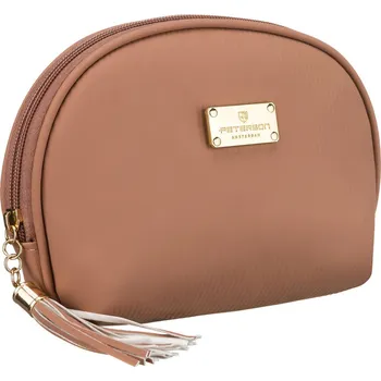 Šperkovnice Peterson kosmetická taška ze syntetického materiálu se zapínáním na zip Barva: Béžová