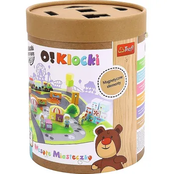 ostatní stavebnice TREFL Dřevěné Stavebnice OKlocki Veselé Městečko