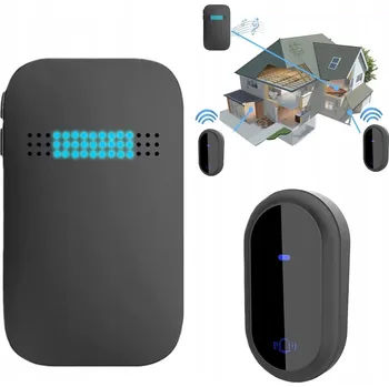 Domovní zvonek BEZDRÁTOVÝ VODĚODOLNÝ ZVONEK KE DVEŘÍM/VRATŮM IP68 S VELKÝM DOSAHEM