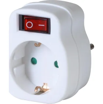 Elektrická zásuvka Zásuvka Home NVK 1/WH, dětská pojistka, s vypínačem