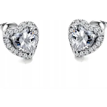 Náušnice Náušnice Napichovací SH - 39015 - Krystalová/Stříbrná KP-39015