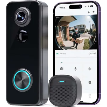 IP kamera 2K WiFi Videotelefon Zvonek s kamerou Bezdrátový WIFI SMART VZDÁLENÝ NÁHLED