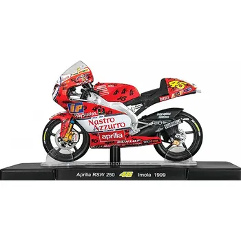 autíčko Aprilia RSW 250 #46 Imola 1999 1:18 - Leo Models časopis s modelem Aprilia RSW250 No.46 Imola - sběratelský model